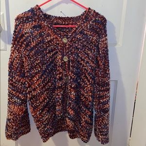 confetti colored marc new york buttoned sweater